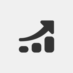  Graph vector icon illustration sign