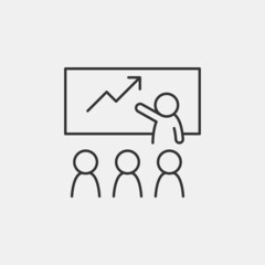 Obraz premium Meeting vector icon illustration sign