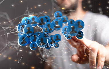 HR - Human resources management and recruitment concept