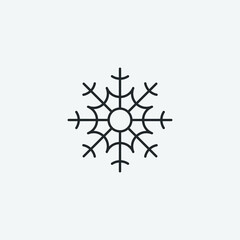  Snowflake vector icon illustration sign