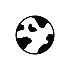 World, Earth, Global Solid Line Icon Vector Illustration Logo Template. Suitable For Many Purposes.