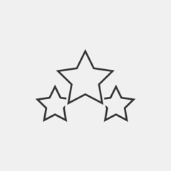 Stars vector icon illustration sign