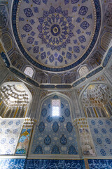 Interior of the Shah-i-Zinda Ensemble in Samarkand, Uzbekistan, Central Asia