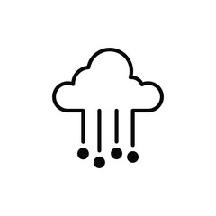 Winter, Snowfall, Snow, Snowflake Solid Line Icon Vector Illustration Logo Template. Suitable For Many Purposes.