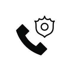 Call, Centre, Telephone Solid Line Icon Vector Illustration Logo Template. Suitable For Many Purposes.