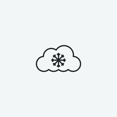 Winter vector icon illustration sign