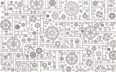 Steampunk mechanisms. Background.