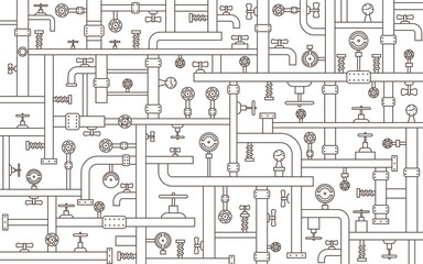 Steampunk pipeline. Background.