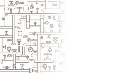 Steampunk pipeline. Background.