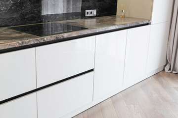 new white kitchen in home interior design