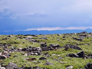 Stunning views from Beartooth Pass, Wyoming. USA.