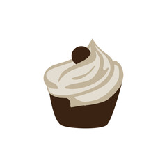 chocolate cake with cream