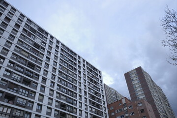 Fototapeta na wymiar Modern apartment building in Bilbao