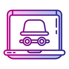 laptop and incognito browser