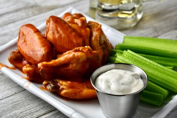 chicken wings with sauce