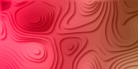 Abstract pink background with circles .Modern and creative papercut and color multi layer gradient on vector green pattern background . Light pink paper cut background.