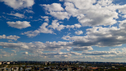 clouds over the city