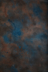 Rust old heavily worn black navy blue concrete texture or background. With place for text and image