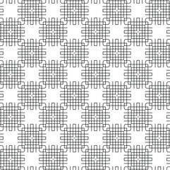 Seamless vector pattern. Decorative repeat texture. Monochrome abstract ornament for sublimation or print. Decorative background.