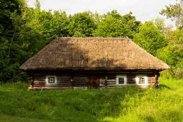 Plakat Countryside. Slavic village. Ukrainian villages. Landmark of Ukraine.History of Ukraine