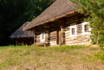 Fototapeta na wymiar Countryside. Slavic village. Ukrainian villages. Landmark of Ukraine.History of Ukraine