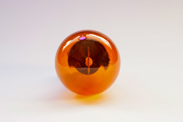 orange glass sphere