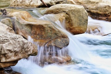 waterfall in winter