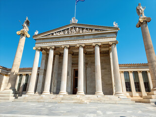 Fototapeta na wymiar Athens, greece - the academy main building