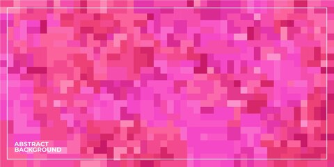 pink abstract geometric pixel square tiled mosaic background