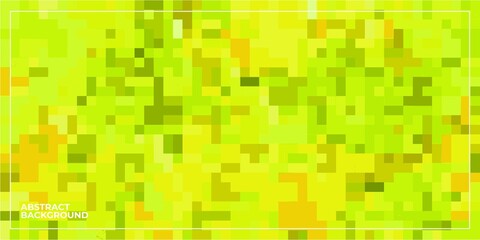 yellow abstract geometric pixel square tiled mosaic background