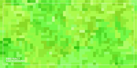 green abstract geometric pixel square tiled mosaic background