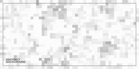 white abstract geometric pixel square tiled mosaic background