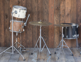 percussion drum set for rock music