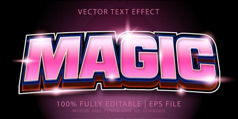 Magician spell fairy Editable Text Effect