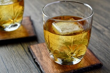 Bourbon over ice