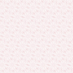 Seamless pattern with pink geometric ornament on a white background.
Cute vector design for fabric, banners, textiles, wrapping paper, prints, decorations, packaging.