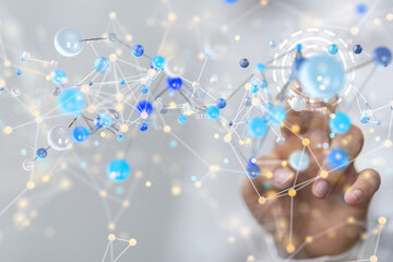 conference Digital Network and data concept 3d