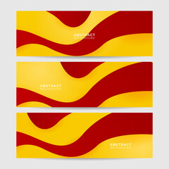 Modern abstract red orange yellow banner background design. Vector abstract graphic design banner pattern background template illustration.