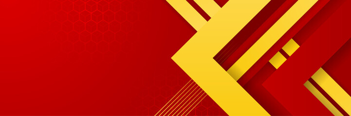 Modern abstract red orange yellow banner background design. Vector abstract graphic design banner pattern background template illustration.