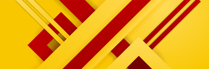 Modern abstract red orange yellow banner background design. Vector abstract graphic design banner pattern background template illustration.