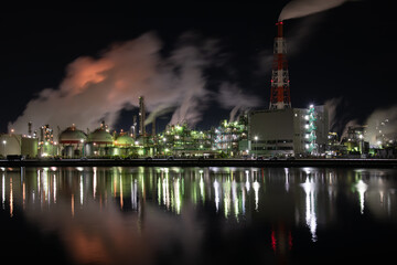 Fototapeta premium 四日市の工場夜景
