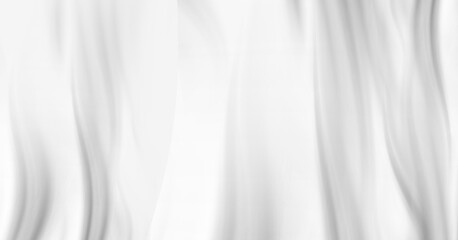 Fototapeta na wymiar white cloth background abstract with soft waves
