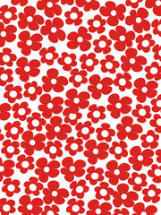 Elegant seamless pattern with abstract flowers, design element. Floral pattern.