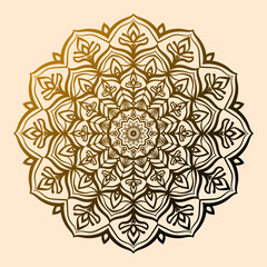 abstract circular mandala art arabesque vector design element
