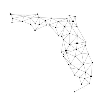 Florida connected dots map
