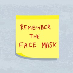 Remember the face mask