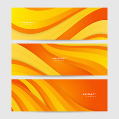 Fototapeta premium Orange yellow abstract background geometry shine and layer element vector for presentation design. Suit for business, corporate, institution, party, festive, seminar, and talks.