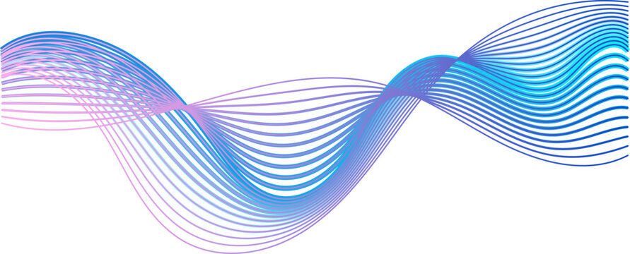 Gradient Sound Wave Colored Illustration