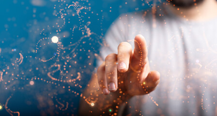 sphere network structure - abstract design connection design