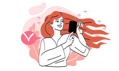 Beautiful girl concept